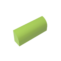 Brick Curved 1 x 4 x 1 1/3 No Studs, Curved Top #10314 Brick Curved 1 x 4 x 1 1/3 No Studs, Curved Top #10314 - 42-Lime Lego Block Sets Alternative
