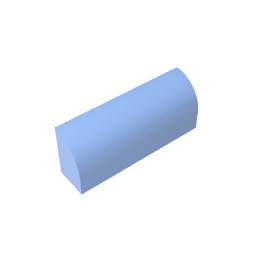 Brick Curved 1 x 4 x 1 1/3 No Studs, Curved Top #10314 Brick Curved 1 x 4 x 1 1/3 No Studs, Curved Top #10314 - 53-Bright Light Blue Lego Block Sets Alternative