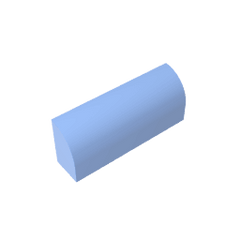 Brick Curved 1 x 4 x 1 1/3 No Studs, Curved Top #10314 Brick Curved 1 x 4 x 1 1/3 No Studs, Curved Top #10314 - 53-Bright Light Blue Lego Block Sets Alternative