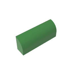 Brick Curved 1 x 4 x 1 1/3 No Studs, Curved Top #10314 Brick Curved 1 x 4 x 1 1/3 No Studs, Curved Top #10314 - 40-Green Lego Block Sets Alternative
