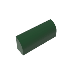 Brick Curved 1 x 4 x 1 1/3 No Studs, Curved Top #10314 Brick Curved 1 x 4 x 1 1/3 No Studs, Curved Top #10314 - 47-Dark Green Lego Block Sets Alternative