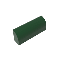 Brick Curved 1 x 4 x 1 1/3 No Studs, Curved Top #10314 Brick Curved 1 x 4 x 1 1/3 No Studs, Curved Top #10314 - 47-Dark Green Lego Block Sets Alternative