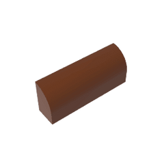 Brick Curved 1 x 4 x 1 1/3 No Studs, Curved Top #10314 Brick Curved 1 x 4 x 1 1/3 No Studs, Curved Top #10314 - 81-Reddish Brown Lego Block Sets Alternative