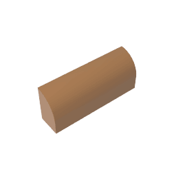 Brick Curved 1 x 4 x 1 1/3 No Studs, Curved Top #10314 Brick Curved 1 x 4 x 1 1/3 No Studs, Curved Top #10314 - 84-Medium Dark Flesh Lego Block Sets Alternative