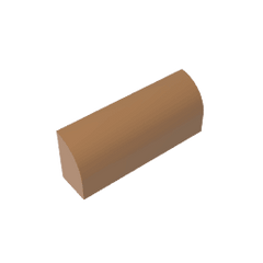 Brick Curved 1 x 4 x 1 1/3 No Studs, Curved Top #10314 Brick Curved 1 x 4 x 1 1/3 No Studs, Curved Top #10314 - 84-Medium Dark Flesh Lego Block Sets Alternative
