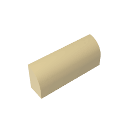 Brick Curved 1 x 4 x 1 1/3 No Studs, Curved Top #10314 Brick Curved 1 x 4 x 1 1/3 No Studs, Curved Top #10314 - 31-Tan Lego Block Sets Alternative