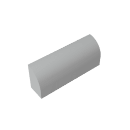 Brick Curved 1 x 4 x 1 1/3 No Studs, Curved Top #10314 Brick Curved 1 x 4 x 1 1/3 No Studs, Curved Top #10314 - 71-Light Bluish Gray Lego Block Sets Alternative