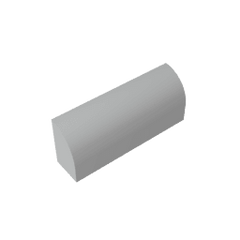 Brick Curved 1 x 4 x 1 1/3 No Studs, Curved Top #10314 Brick Curved 1 x 4 x 1 1/3 No Studs, Curved Top #10314 - 71-Light Bluish Gray Lego Block Sets Alternative