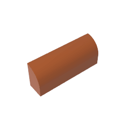Brick Curved 1 x 4 x 1 1/3 No Studs, Curved Top #10314 Brick Curved 1 x 4 x 1 1/3 No Studs, Curved Top #10314 - 83-Dark Orange Lego Block Sets Alternative