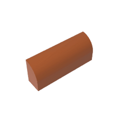 Brick Curved 1 x 4 x 1 1/3 No Studs, Curved Top #10314 Brick Curved 1 x 4 x 1 1/3 No Studs, Curved Top #10314 - 83-Dark Orange Lego Block Sets Alternative