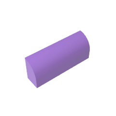 Brick Curved 1 x 4 x 1 1/3 No Studs, Curved Top #10314 Brick Curved 1 x 4 x 1 1/3 No Studs, Curved Top #10314 - 62-Medium Lavender Lego Block Sets Alternative