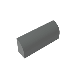 Brick Curved 1 x 4 x 1 1/3 No Studs, Curved Top #10314 Brick Curved 1 x 4 x 1 1/3 No Studs, Curved Top #10314 - 72-Dark Bluish Gray Lego Block Sets Alternative