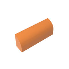 Brick Curved 1 x 4 x 1 1/3 No Studs, Curved Top #10314 Brick Curved 1 x 4 x 1 1/3 No Studs, Curved Top #10314 - 21-Orange Lego Block Sets Alternative