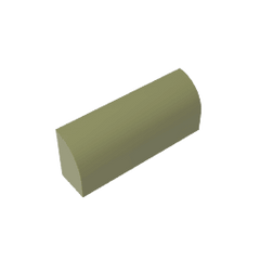 Brick Curved 1 x 4 x 1 1/3 No Studs, Curved Top #10314 Brick Curved 1 x 4 x 1 1/3 No Studs, Curved Top #10314 - 49-Olive Green Lego Block Sets Alternative