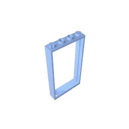 Door Frame 1 x 4 x 6 Type 2 #60596 Door Frame 1 x 4 x 6 Type 2 #60596 - 53-Bright Light Blue Lego Block Sets Alternative