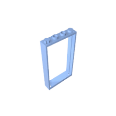 Door Frame 1 x 4 x 6 Type 2 #60596 Door Frame 1 x 4 x 6 Type 2 #60596 - 53-Bright Light Blue Lego Block Sets Alternative