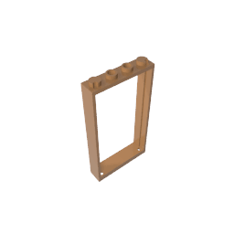 Door Frame 1 x 4 x 6 Type 2 #60596 Door Frame 1 x 4 x 6 Type 2 #60596 - 84-Medium Dark Flesh Lego Block Sets Alternative