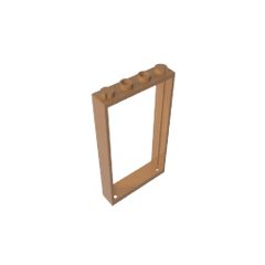 Door Frame 1 x 4 x 6 Type 2 #60596 Door Frame 1 x 4 x 6 Type 2 #60596 - 84-Medium Dark Flesh Lego Block Sets Alternative