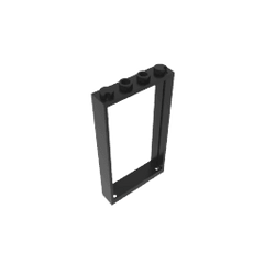 Door Frame 1 x 4 x 6 Type 2 #60596 Door Frame 1 x 4 x 6 Type 2 #60596 - 80-Black Lego Block Sets Alternative