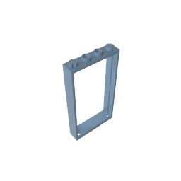 Door Frame 1 x 4 x 6 Type 2 #60596 Door Frame 1 x 4 x 6 Type 2 #60596 - 54-Sand Blue Lego Block Sets Alternative