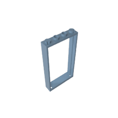 Door Frame 1 x 4 x 6 Type 2 #60596 Door Frame 1 x 4 x 6 Type 2 #60596 - 54-Sand Blue Lego Block Sets Alternative