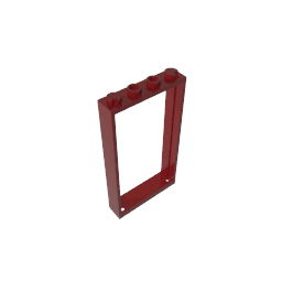 Door Frame 1 x 4 x 6 Type 2 #60596 Door Frame 1 x 4 x 6 Type 2 #60596 - 14-Dark Red Lego Block Sets Alternative