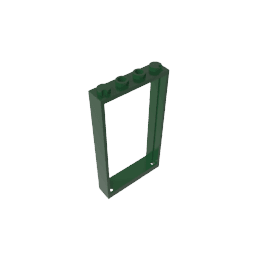 Door Frame 1 x 4 x 6 Type 2 #60596 Door Frame 1 x 4 x 6 Type 2 #60596 - 47-Dark Green Lego Block Sets Alternative