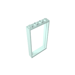 Door Frame 1 x 4 x 6 Type 2 #60596 Door Frame 1 x 4 x 6 Type 2 #60596 - 45-Light Aqua Lego Block Sets Alternative