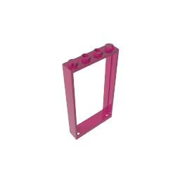 Door Frame 1 x 4 x 6 Type 2 #60596 Door Frame 1 x 4 x 6 Type 2 #60596 - 13-Magenta Lego Block Sets Alternative