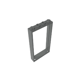 Door Frame 1 x 4 x 6 Type 2 #60596 Door Frame 1 x 4 x 6 Type 2 #60596 - 72-Dark Bluish Gray Lego Block Sets Alternative