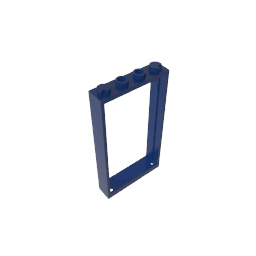 Door Frame 1 x 4 x 6 Type 2 #60596 Door Frame 1 x 4 x 6 Type 2 #60596 - 55-Dark Blue Lego Block Sets Alternative
