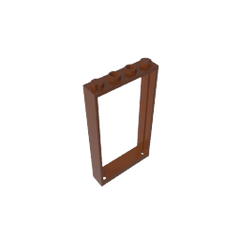 Door Frame 1 x 4 x 6 Type 2 #60596 Door Frame 1 x 4 x 6 Type 2 #60596 - 81-Reddish Brown Lego Block Sets Alternative