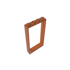 Door Frame 1 x 4 x 6 Type 2 #60596 Door Frame 1 x 4 x 6 Type 2 #60596 - 83-Dark Orange Lego Block Sets Alternative