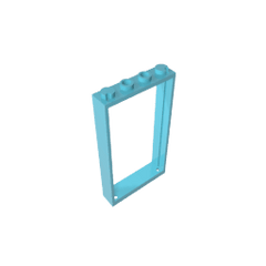 Door Frame 1 x 4 x 6 Type 2 #60596 Door Frame 1 x 4 x 6 Type 2 #60596 - 46-Medium Azure Lego Block Sets Alternative
