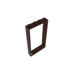 Door Frame 1 x 4 x 6 Type 2 #60596 Door Frame 1 x 4 x 6 Type 2 #60596 - 82-Dark Brown Lego Block Sets Alternative