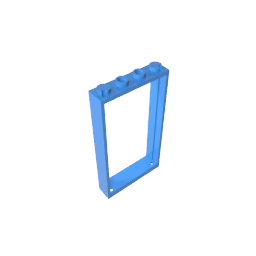 Door Frame 1 x 4 x 6 Type 2 #60596 Door Frame 1 x 4 x 6 Type 2 #60596 - 51-Dark Azure Lego Block Sets Alternative