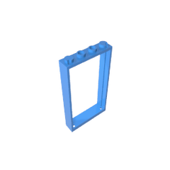 Door Frame 1 x 4 x 6 Type 2 #60596 Door Frame 1 x 4 x 6 Type 2 #60596 - 51-Dark Azure Lego Block Sets Alternative