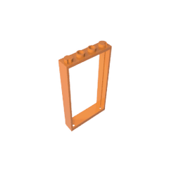 Door Frame 1 x 4 x 6 Type 2 #60596 Door Frame 1 x 4 x 6 Type 2 #60596 - 21-Orange Lego Block Sets Alternative