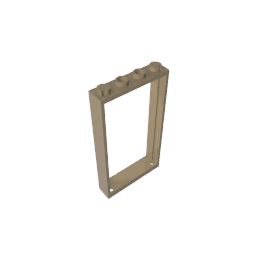 Door Frame 1 x 4 x 6 Type 2 #60596 Door Frame 1 x 4 x 6 Type 2 #60596 - 34-Dark Tan Lego Block Sets Alternative