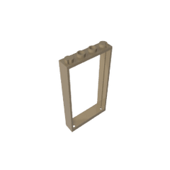 Door Frame 1 x 4 x 6 Type 2 #60596 Door Frame 1 x 4 x 6 Type 2 #60596 - 34-Dark Tan Lego Block Sets Alternative