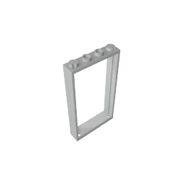 Door Frame 1 x 4 x 6 Type 2 #60596 Door Frame 1 x 4 x 6 Type 2 #60596 - 71-Light Bluish Gray Lego Block Sets Alternative