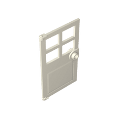 Door 1 x 4 x 6 with 4 Panes and Stud Handle #60623 Door 1 x 4 x 6 with 4 Panes and Stud Handle #60623 - 90-White Lego Block Sets Alternative
