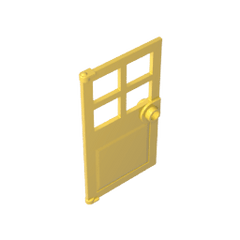 Door 1 x 4 x 6 with 4 Panes and Stud Handle #60623 Door 1 x 4 x 6 with 4 Panes and Stud Handle #60623 - 30-Yellow Lego Block Sets Alternative