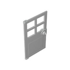 Door 1 x 4 x 6 with 4 Panes and Stud Handle #60623 Door 1 x 4 x 6 with 4 Panes and Stud Handle #60623 - 71-Light Bluish Gray Lego Block Sets Alternative