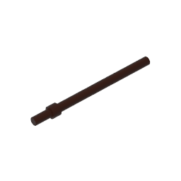 Bar 6L with Stop Ring #63965 Bar 6L with Stop Ring #63965 - 82-Dark Brown Lego Block Sets Alternative