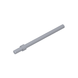 Bar 6L with Stop Ring #63965 Bar 6L with Stop Ring #63965 - 73-Flat Silver Lego Block Sets Alternative