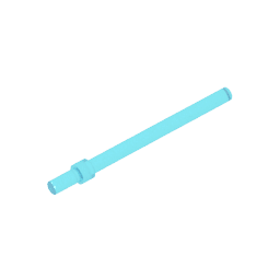 Bar 6L with Stop Ring #63965 Bar 6L with Stop Ring #63965 - 152-Trans Light Blue Lego Block Sets Alternative