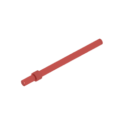 Bar 6L with Stop Ring #63965 Bar 6L with Stop Ring #63965 - 110-Trans Red Lego Block Sets Alternative