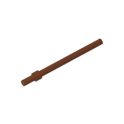 Bar 6L with Stop Ring #63965 Bar 6L with Stop Ring #63965 - 81-Reddish Brown Lego Block Sets Alternative