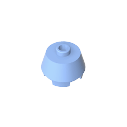 Brick Round 2 x 2 Truncated Cone #98100 Brick Round 2 x 2 Truncated Cone #98100 - 53-Bright Light Blue Lego Block Sets Alternative